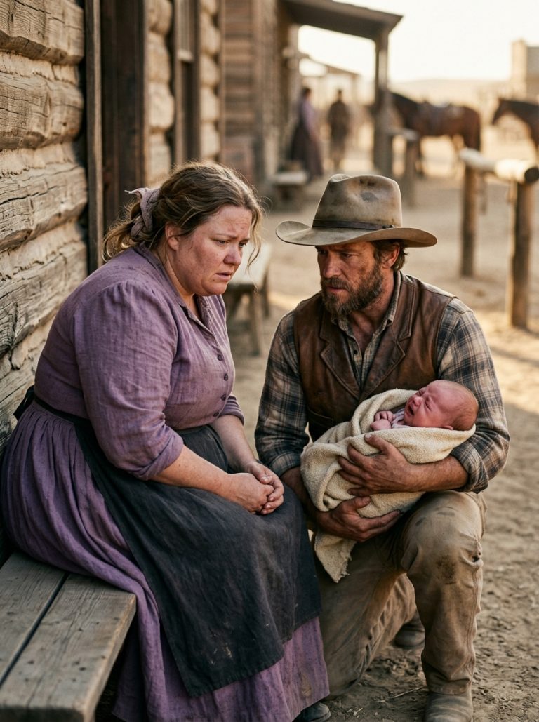 “PLEASE… BE MY CHILD’S MOTHER FOR JUST ONE NIGHT” — THE COWBOY BEGGED A CURVY STRANGER, AND HER ANSWER SHOCKED THE ENTIRE TOWN